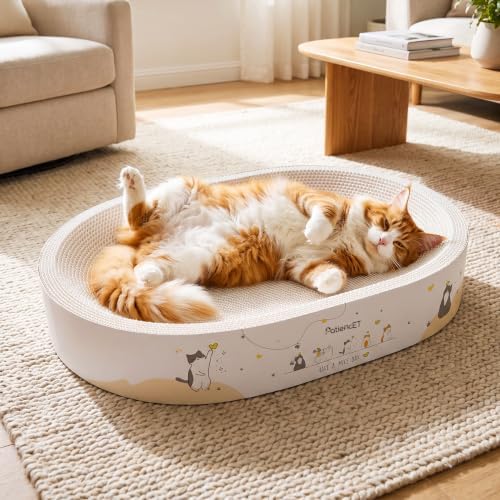PatiencET Large Oval Cat Scratcher Bed - Image 2