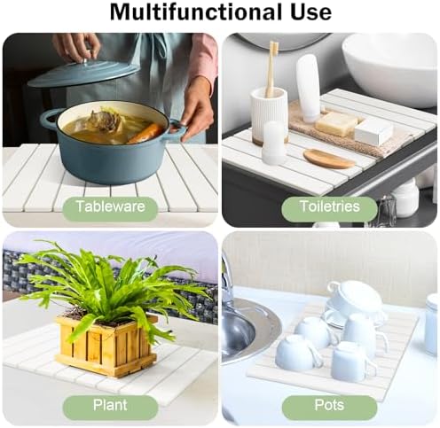 Stone Dish Drying Mat for Kitchen Counter, Versatile Stone Drying Mats for Cups - Image 6