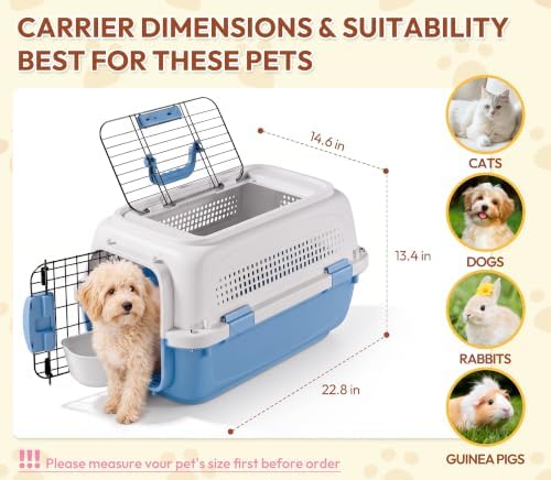 Airline Approved Cat Carrier, Dual-Entry Pet Carrier - Image 2