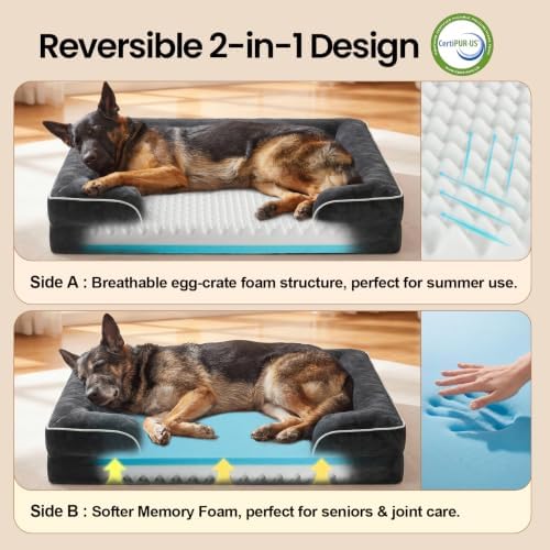 OhGeni Orthopedic Large Dog Bed Couch Sofa - Image 3
