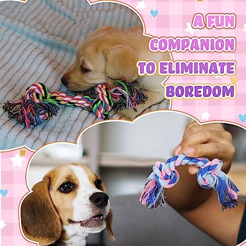 Paterr 12 Pcs Cotton Rope Toys for Small Dogs Puppy Teething - Image 6