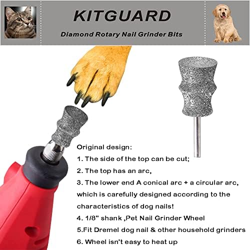 Diamond Dremel Dog Nail Grinder Bits - Image 2