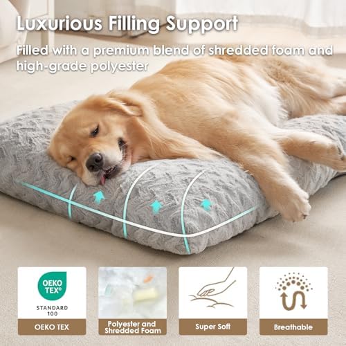 EHEYCIGA Washable XL Dog Beds Large Sized Dog, 44x32 Inch Pet Bed - Image 2