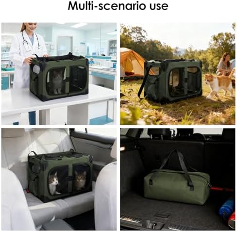 Extra Large 2-Cat Foldable Pet Travel Carrier - Image 4