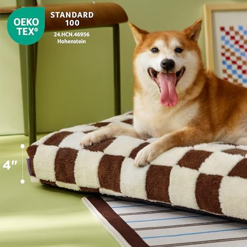 LE SURE Cute Aesthetic XL Dog Bed, Jacquard Thick Pet Pillow，44x32 - Image 2