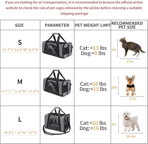 Wakytu Cat Carrier Soft for Medium or Large Cats for Car Travel Camping - Image 7