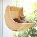HAPYKITYS Cat Window Perch, Plywood Moon Bed by HAPYKITYS