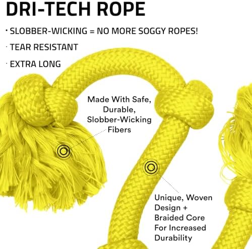 Playology Tug Rope Dog Toys for Large Breed Dogs - Image 2