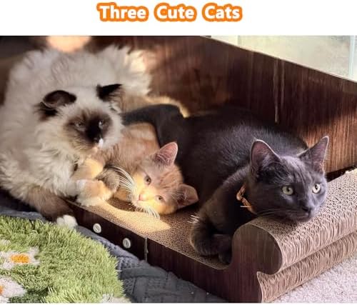 Extra Large Cat Scratcher Bed, 32 Inch Cat Scratching Board Cat Couch, Durable - Image 2