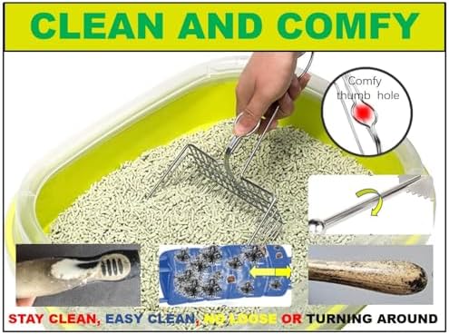 Qualiall All Metal Litter Scoop, Solid Metal Sifter, Cat Litter Scoop Metal - Image 4