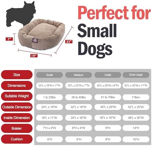 Majestic Pet Micro Velvet Dog Bed, 24 Inch Small - Image 3
