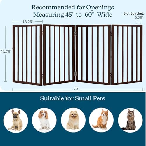 Pet Gate - 4-Panel Indoor Foldable Dog Fence - Image 3