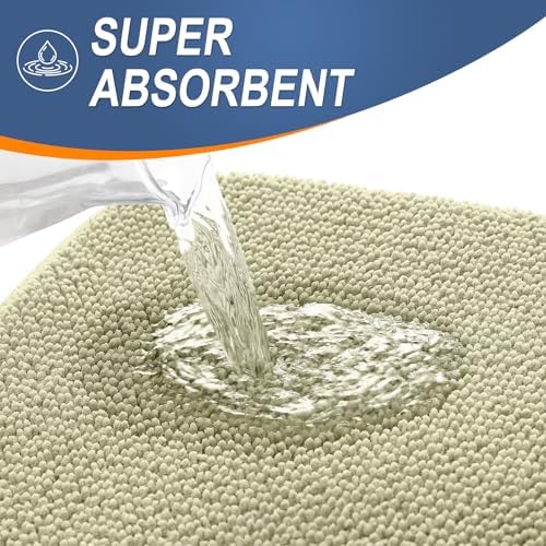 OLANLY Thick Memory Foam Bathroom Rugs 30x20, Absorbent Bath Mat - Image 3