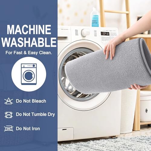 OLANLY Thick Memory Foam Bathroom Rugs 34x21, Soft Absorbent Bath Mat - Image 6