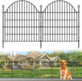 10 Panels No Dig Decorative Outdoor Garden Fence, 32in x23.6ft by Blingluck