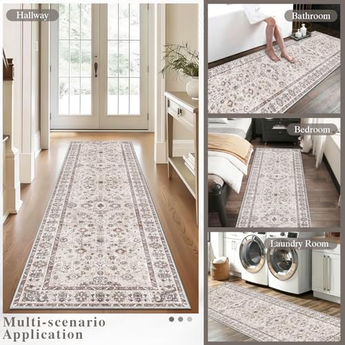 8x8 Area Rug Vintage Washable Large Carpet - Image 7