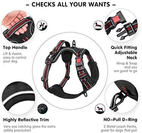 PoyPet Dog Harness Large, No Pull Vest - Image 4
