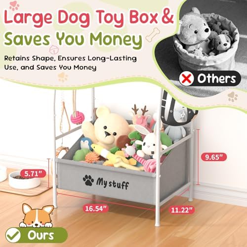 Kaiferty Medium Dog Toy basket, Toy Box - Image 4