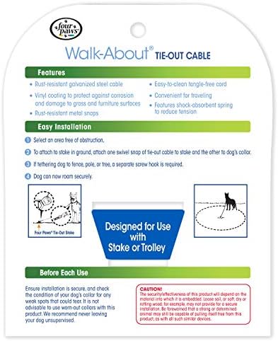 Four Paws Medium Weight Dog Tie Out Cable - Image 5