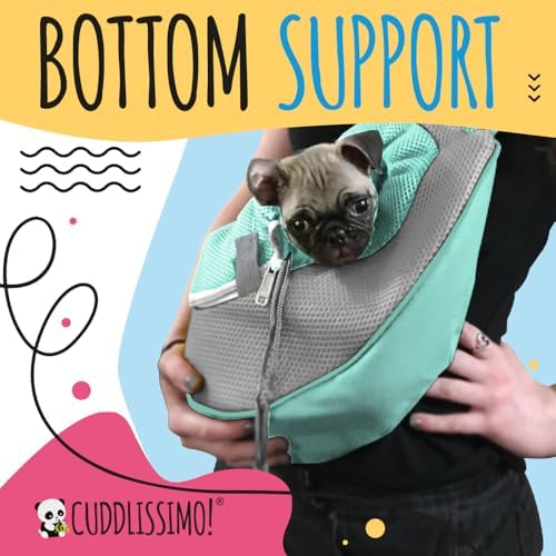 Cuddlissimo Small Dog Sling Carrier, Pet Cat Sling, Puppy Pouch - Image 7