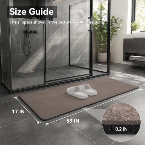 MontVoo -Bath Mat Rug-Rubber Backing Non Slip Quick Dry Absorbent Thin Bathroom - Image 2