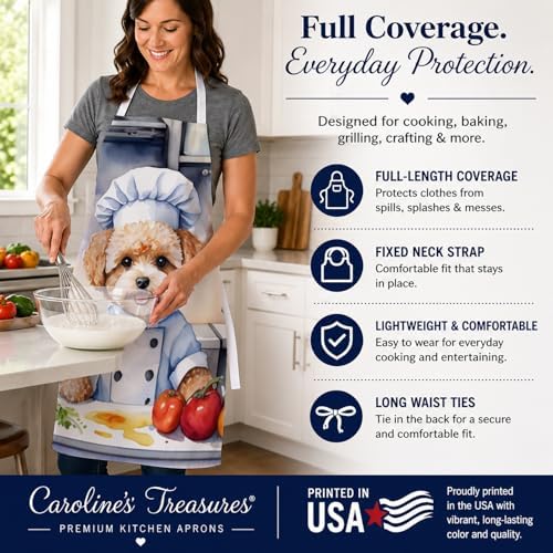 Caroline's Treasures Maltipoo The Chef Apron Cooking Kitchen Server Baking - Image 4