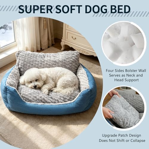 Medium Dog Bed, Orthopedic Bolster Sofa - Image 4