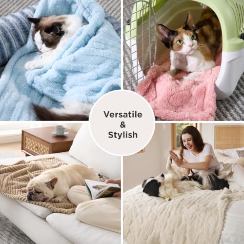 Bedsure Dog Blanket for Small Dogs Puppy and Cats, Soft Fleece, 25x35 Pink - Image 4