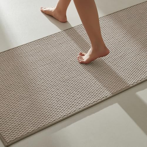 TYUU Bathroom Runner Rugs, Long Bath Mat Runner Washable Thin Quick Dry Low by TYUU