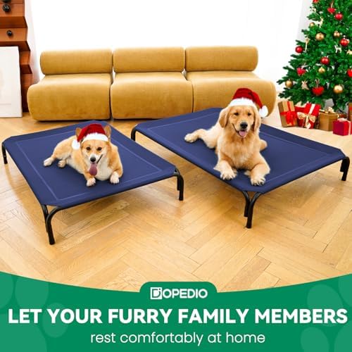 Elevated Dog Bed Outdoor Cooling Raised Cot - Image 6