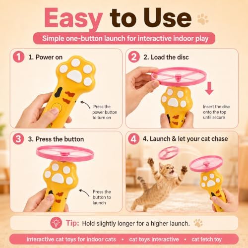 Cat Toy Launcher for Kitten Toys, Cat Toys Interactive, Automatic Cat Toy - Image 6