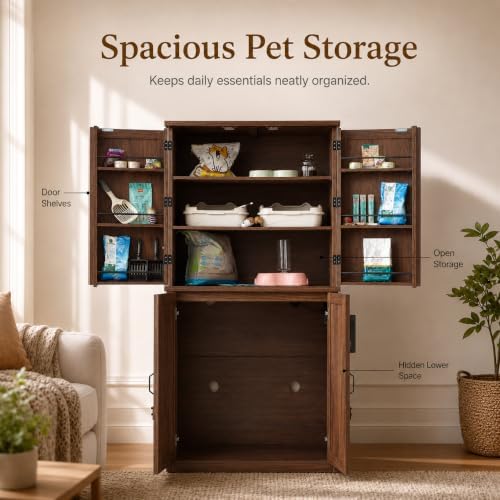 Forest Gravity Extra Large Tall Litter Box Cabinet - Image 6