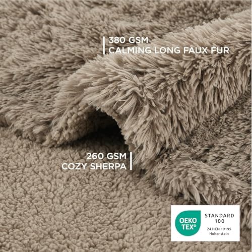 Bedsure Waterproof Dog Blanket for Small Dogs Cats Fluffy Faux Fur - Image 2