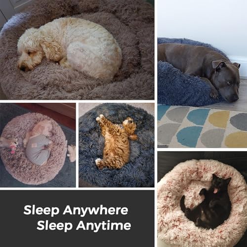 Calming Round Dog Bed & Cat Bed - Image 5