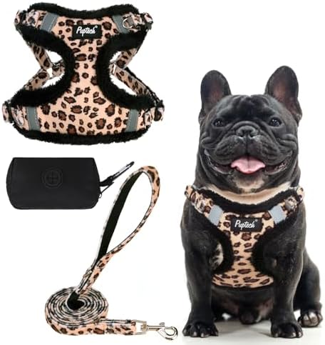 PUPTECK Dog Harness and Leash Set Small Sized, Step in No Pull Adjustable Puppy by PUPTECK