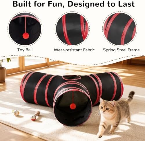 Tempcore Cat Tunnel, 3-Way Collapsible Toy - Image 5