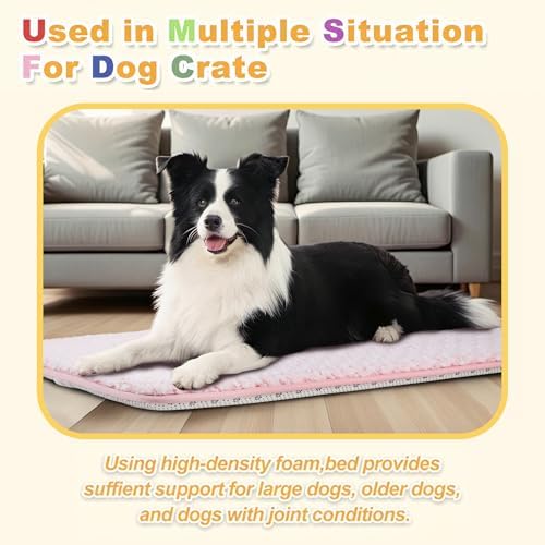 Dog Bed for Crate Pad, High Resilience Foam Crate Mat Bed - Image 6