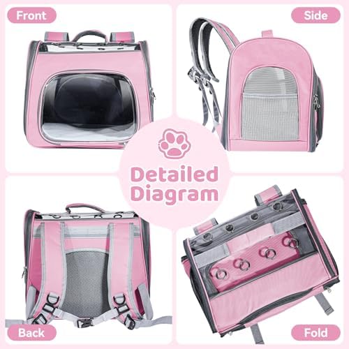 Airline Approved Cat Soft-Sided Carrier Backpack Up to 12 lbs - Image 6