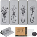 Gray Quick Dry Diatomaceous Foldable Stone Bath Mat by INFISIBLE