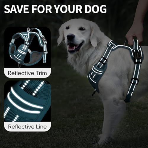 HEELE Dog Harness for Large Dogs No Pull Dog Vest Harness for Large Dog - Image 3