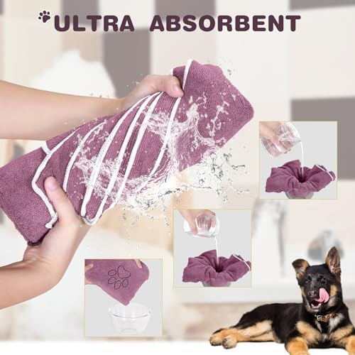 Chumia 4 Pcs Dog Towels for Drying, 30 x 50 Inch - Image 6