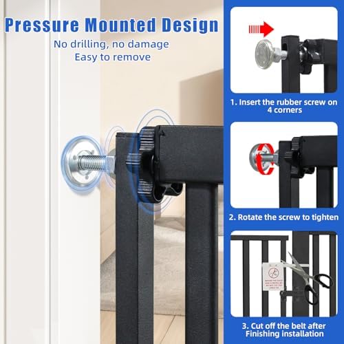 SHYUJAJIE 71 Inch Extra Tall Pet Gate - Image 5