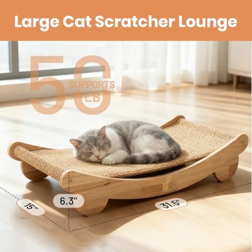 Extra Large 31.5" Cat Scratcher Bed & Mat Set - Image 3