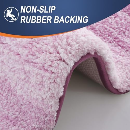 OLANLY Small Bathroom Rugs 24x16, Extra Soft Absorbent Microfiber Bath Rugs - Image 5