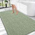 OLANLY Thick Chenille Large Bathroom Rugs Mats 44x32, Sage Green by OLANLY