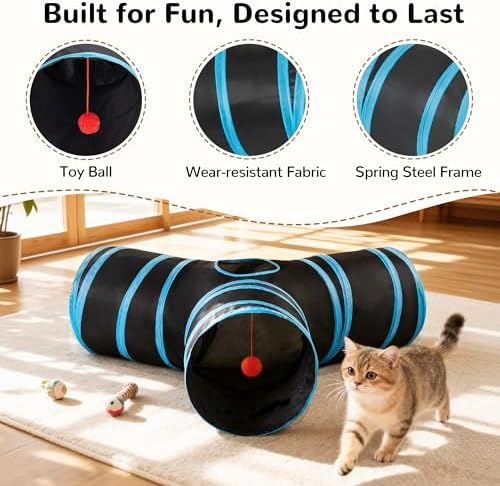Tempcore Pet Tunnel Tube Cat Toys, Cat Tunnels - Image 5