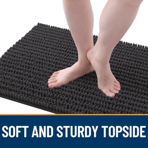 OLANLY Dog Door Mat for Muddy Paws 40x32, Ultra-Absorbent Chenille Mud Mat - Image 3