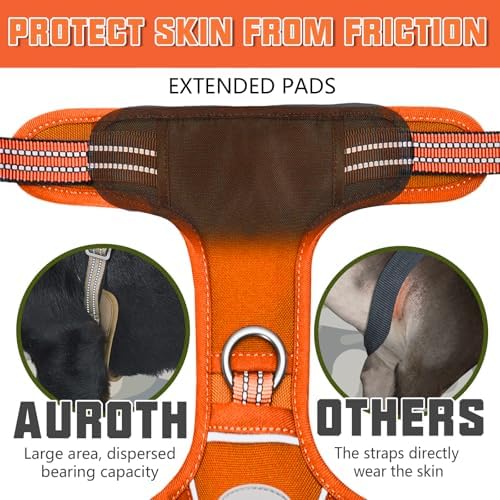 AUROTH Dog Harness for Large Dogs, No Pull Tactical Dog Vest Heavy Duty - Image 3