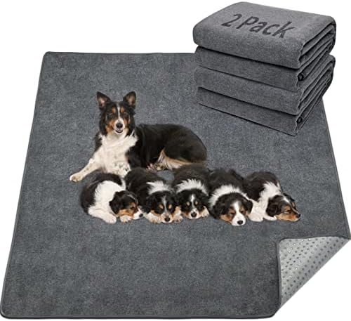 LOOBANI Washable Pee Pads for Dogs, 2 Pack Non-Slip and Leak-Proof by LOOBANI