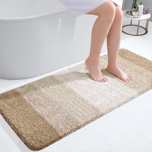 OLANLY Bathroom Runner Rug 47x20, Extra Soft Absorbent Microfiber Bath Rugs by OLANLY